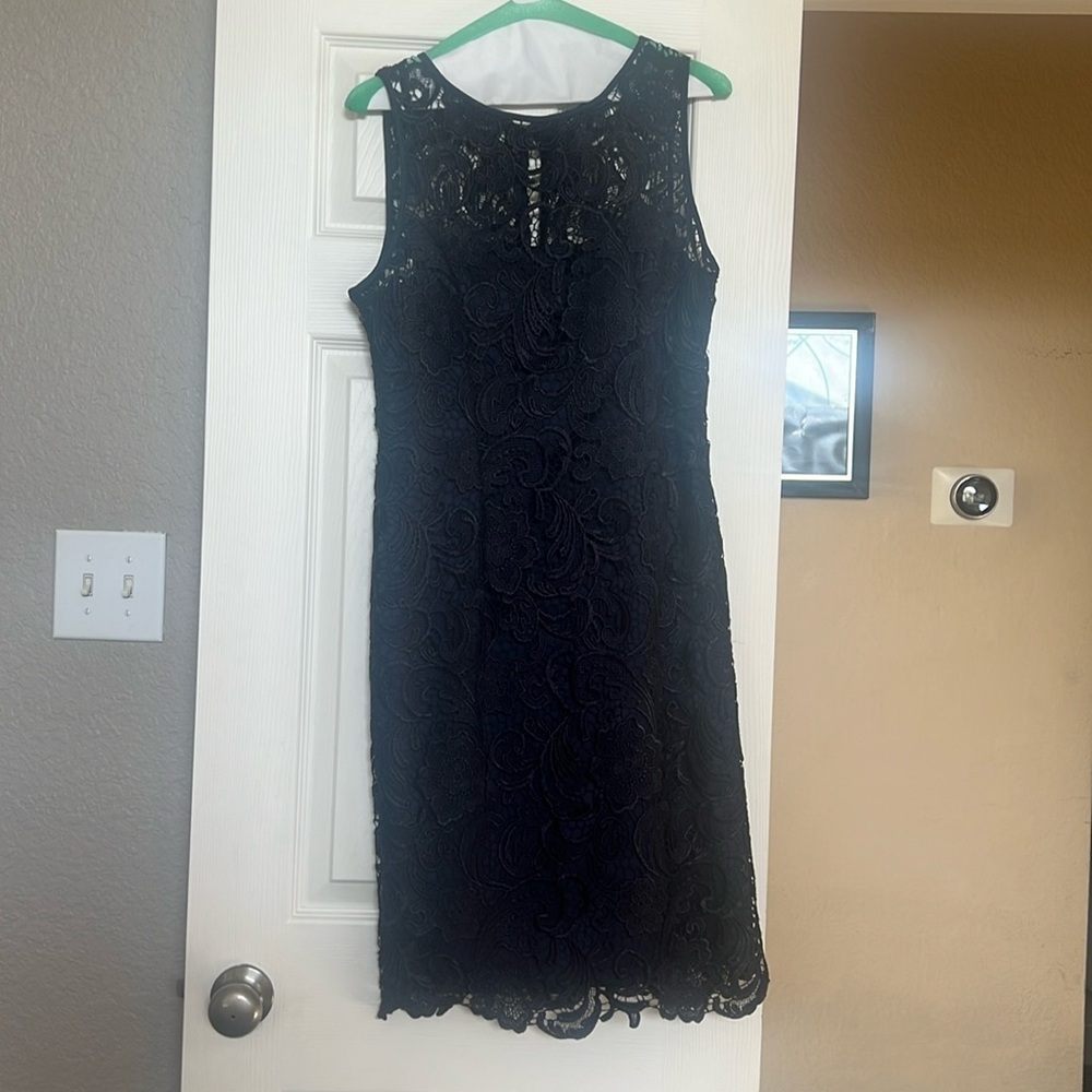Navy blue lace Adrianna Pappell dress size 6